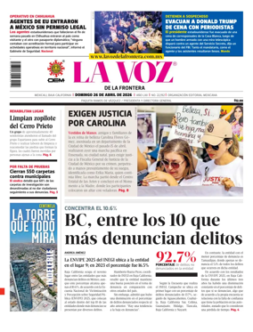 Cover of La Voz de la Frontera