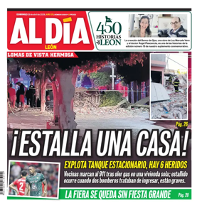 Cover of Periodico Al Dia (Leon)
