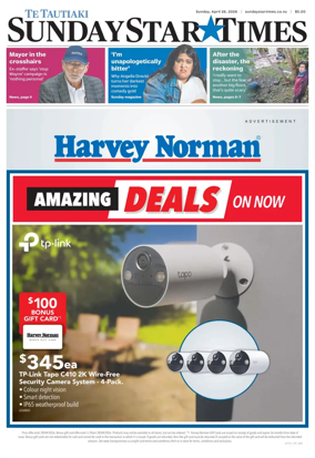 Cover of Sunday Star-Times