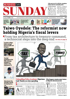 Cover of Business Day (Nigeria)