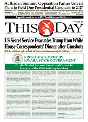 Cover of THISDAY