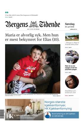 Cover of Bergens Tidende
