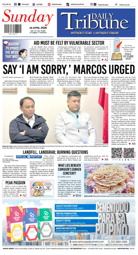 Cover of Daily Tribune (Philippines)