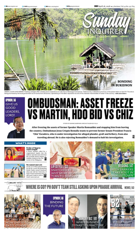 Cover of Philippine Daily Inquirer