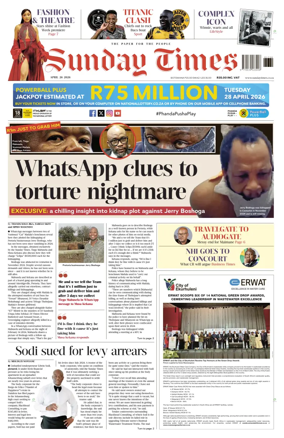 Cover of Sunday Times