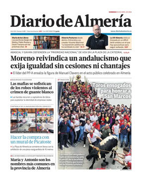 Cover of Diario de Almeria