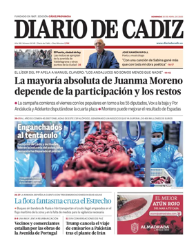 Cover of Diario de Cadiz