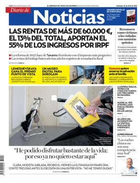 Cover of Diario de Noticias (Spain)
