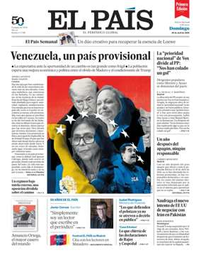 Cover of EL PAIS primera edicion