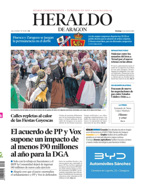 Cover of Heraldo de Aragon