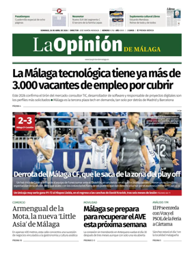 Cover of La Opinion de Malaga