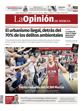 Cover of La Opinion de Murcia