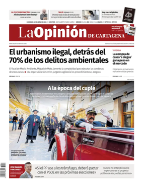 Cover of La Opinion de Murcia (Cartagena)