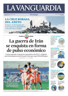 Cover of La Vanguardia
