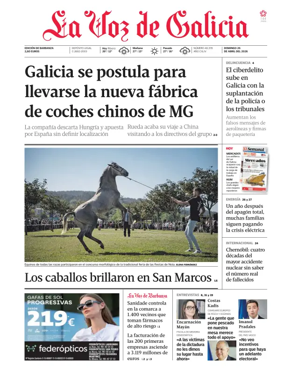 Cover of La Voz de Galicia (Barbanza)