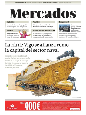 Cover of La Voz de Galicia (Ferrol) - Mercados