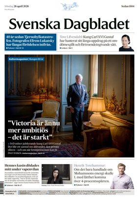 Cover of Svenska Dagbladet