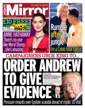 Cover of Sunday Mirror