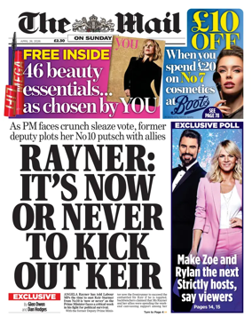 Cover of The Mail on Sunday