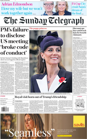 Cover of The Sunday Telegraph