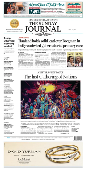 Cover of Albuquerque Journal