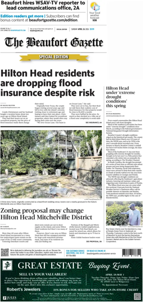 Cover of Beaufort Gazette (Sunday)