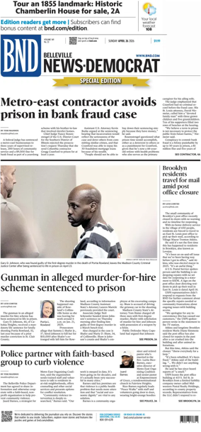 Cover of Belleville News-Democrat (Sunday)
