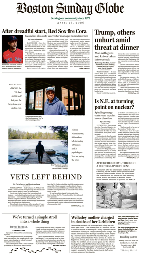 Cover of Boston Sunday Globe