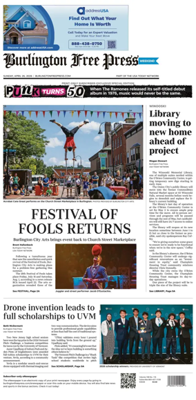 Cover of Burlington Free Press
