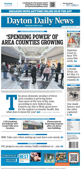 Cover of Dayton Daily News