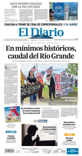 Cover of El Diario de El Paso