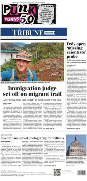 Cover of Great Falls Tribune