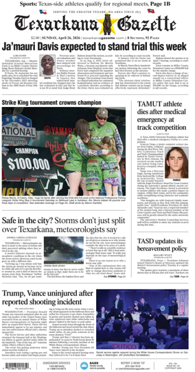 Cover of Texarkana Gazette