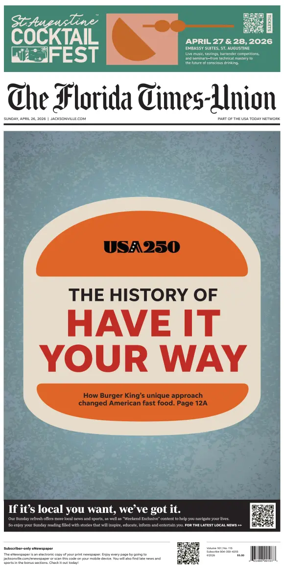 Cover of The Florida Times-Union