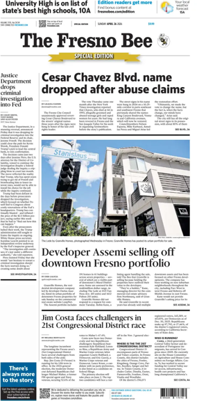 Cover of The Fresno Bee (Sunday)