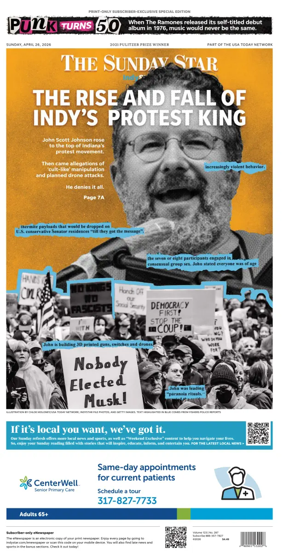 Cover of The Indianapolis Star