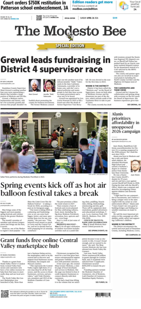 Cover of The Modesto Bee (Sunday)