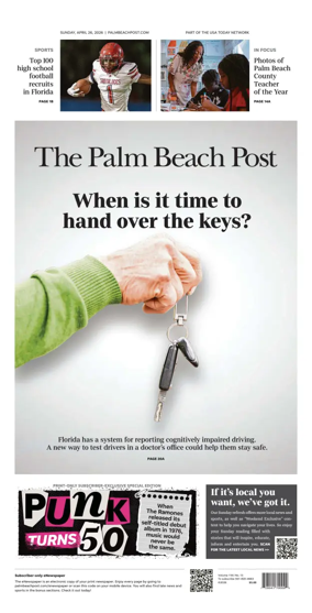 Cover of The Palm Beach Post
