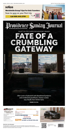 Cover of The Providence Journal