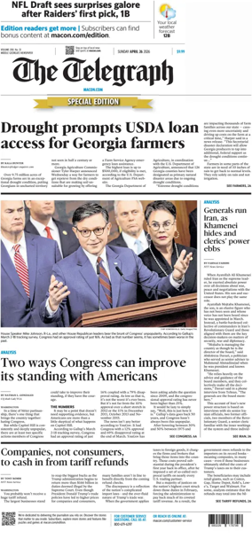 Cover of The Telegraph (Macon) (Sunday)