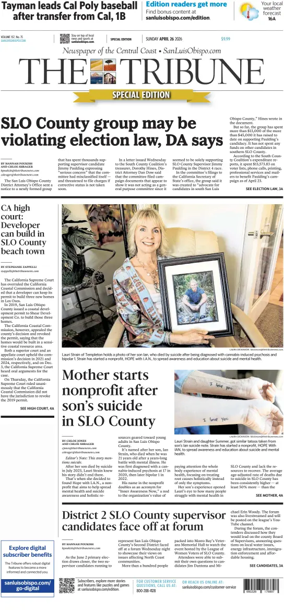 Cover of The Tribune (SLO) (Sunday)