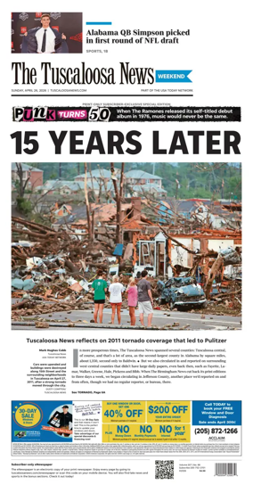 Cover of The Tuscaloosa News