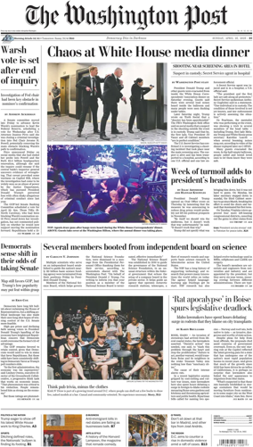Cover of The Washington Post Sunday