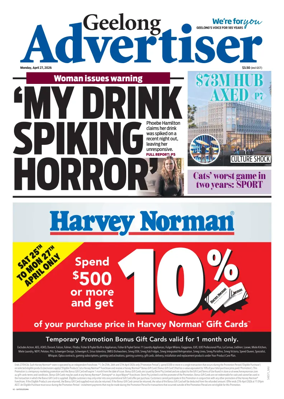 Cover of Geelong Advertiser