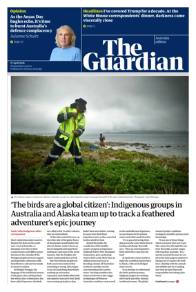 Cover of The Guardian Australia
