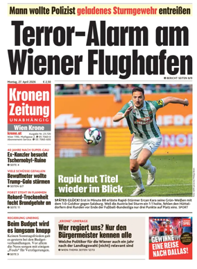 Cover of Kronen Zeitung