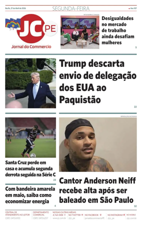 Cover of Jornal do Commercio