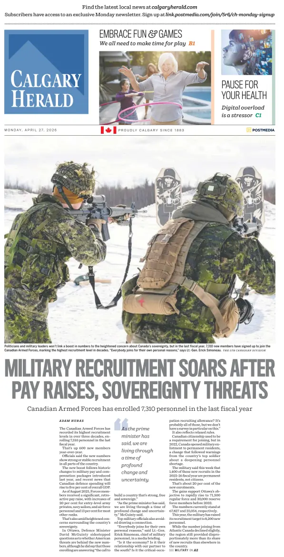 Cover of Calgary Herald