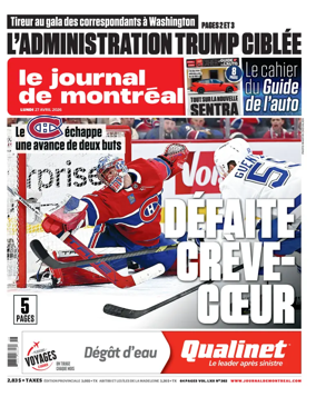 Cover of Le Journal de Montreal