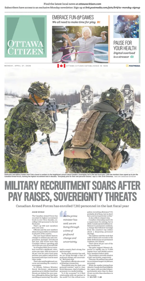 Cover of Ottawa Citizen